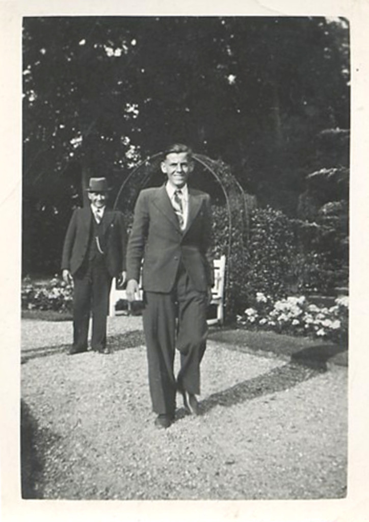 Wim with Opa at the estate of Kaiser Wilhelm